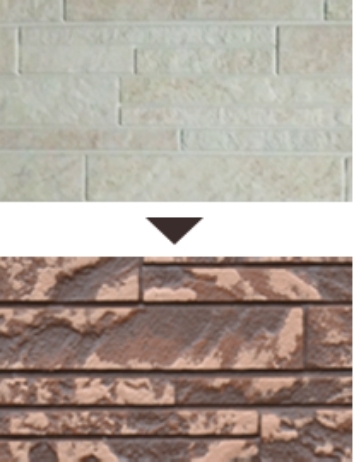 マルチカラー工法　例2