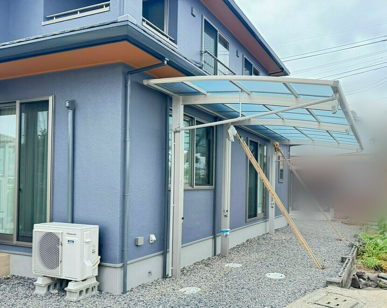 白石町M様邸のカーポート取り付け工事その1