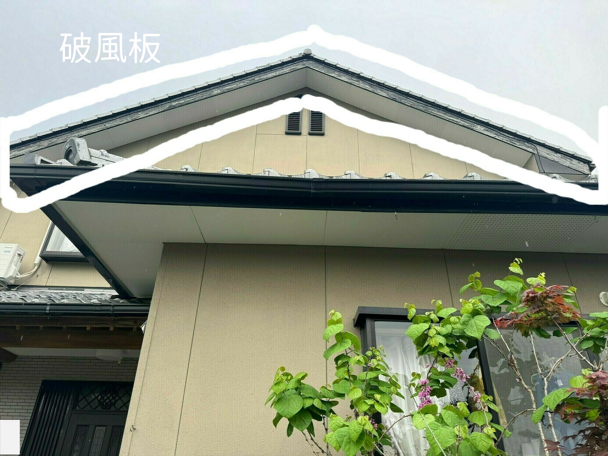 白石町S様邸外壁の外壁塗装塗り替え工事その1